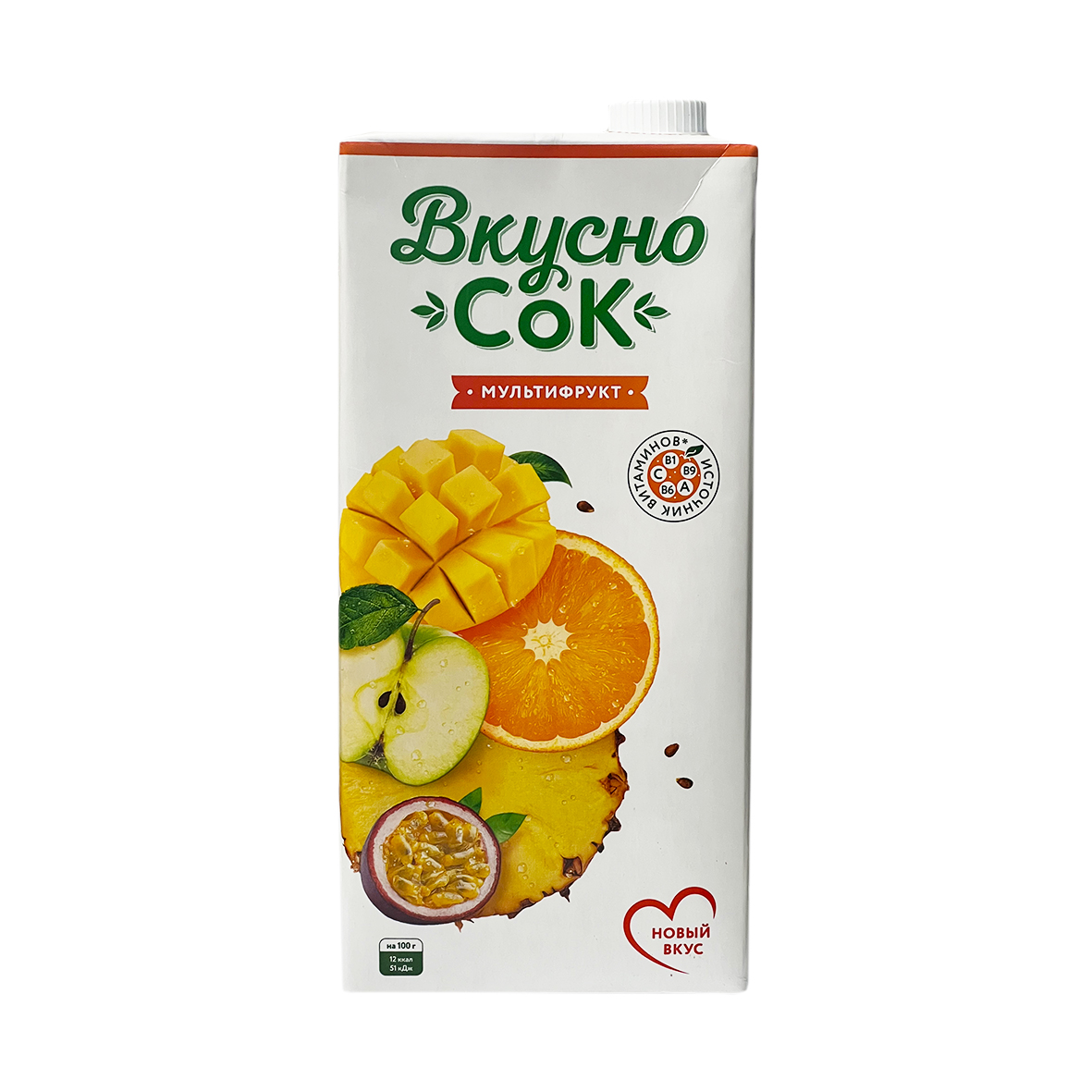 Напиток сокосодержащий ВкусноСок Мультифрукт 1,93л