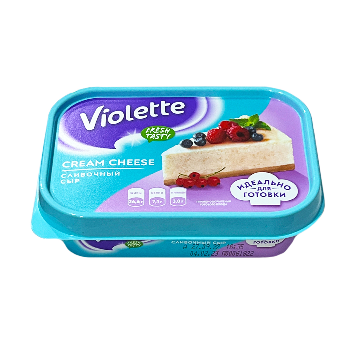 Сыр творожный Violette Сливочный 70% 180г