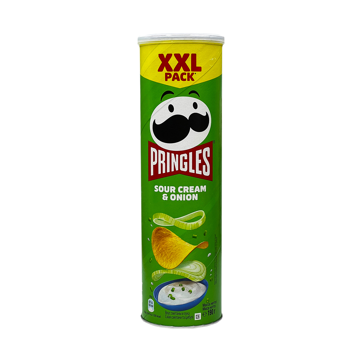 Чипсы Pringles со вкусом Сметаны и Лука 190г