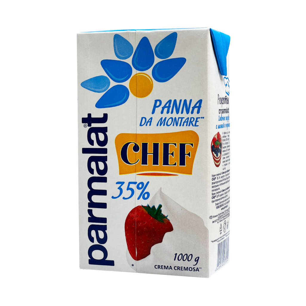 Сливки Parmalat Chef для взбивания 35% 1000г | Parhato.ru