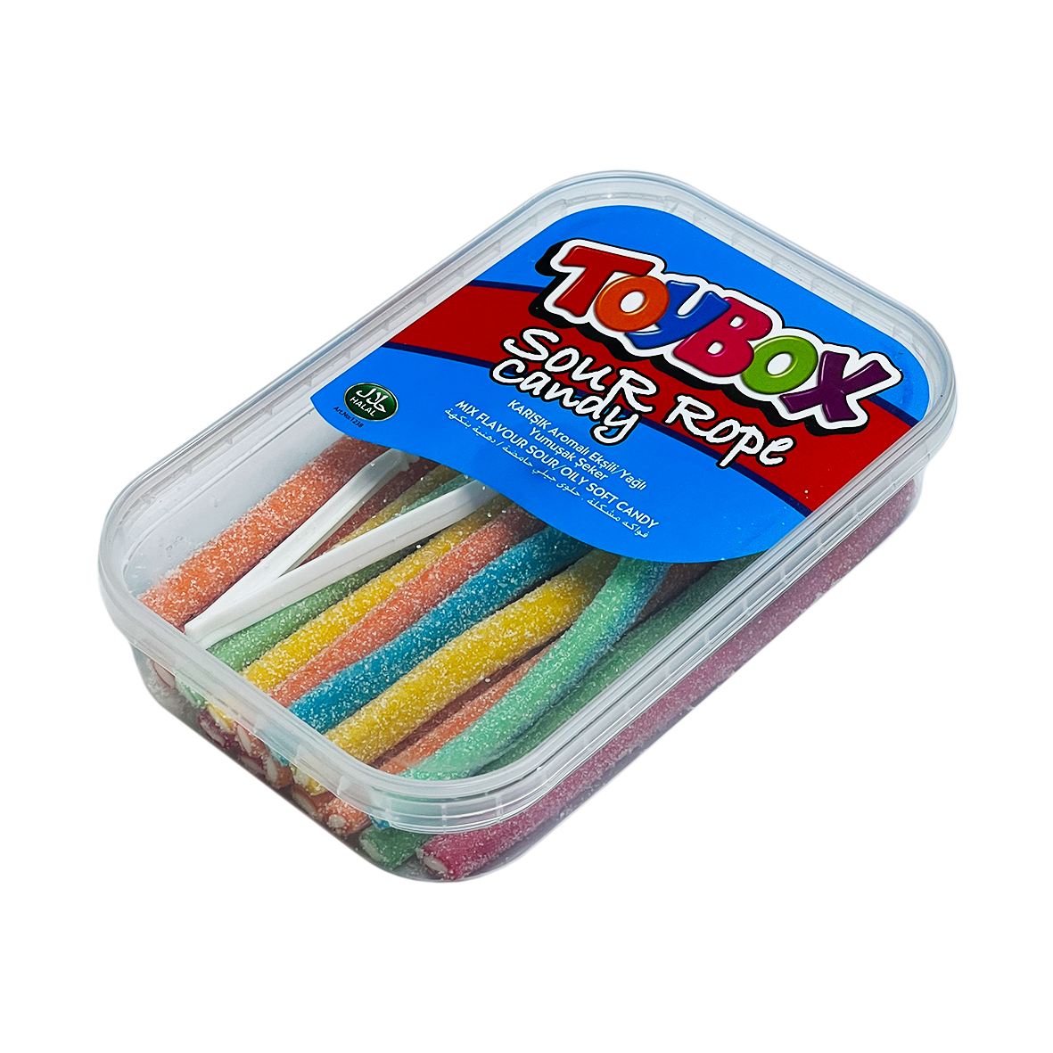 Мармелад жевательный ToyBox Sour Rope Candy Кислые веревки длинные 200г