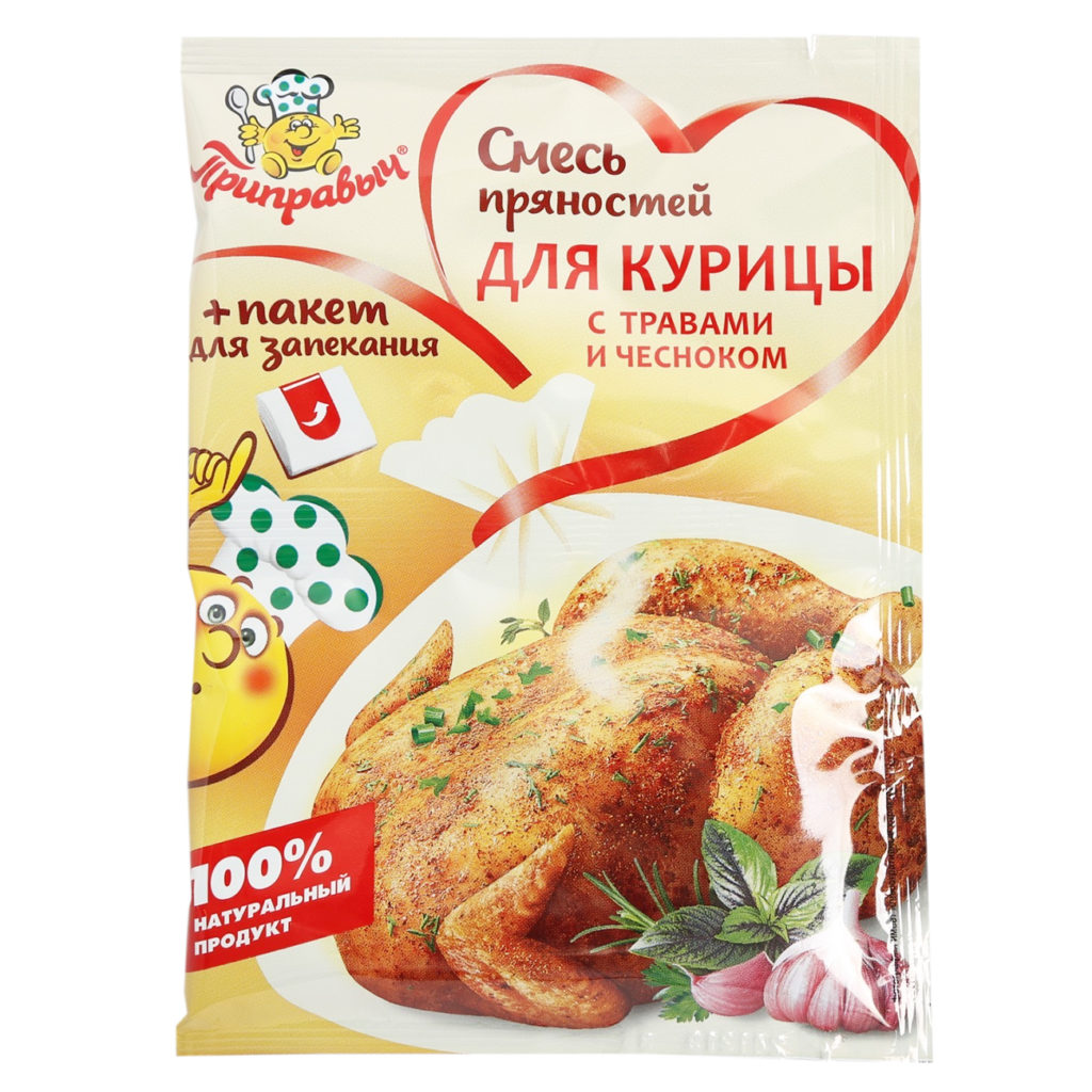 Смесь пряностей Приправыч для курицы с травами и чесноком 30г | Parhato.ru