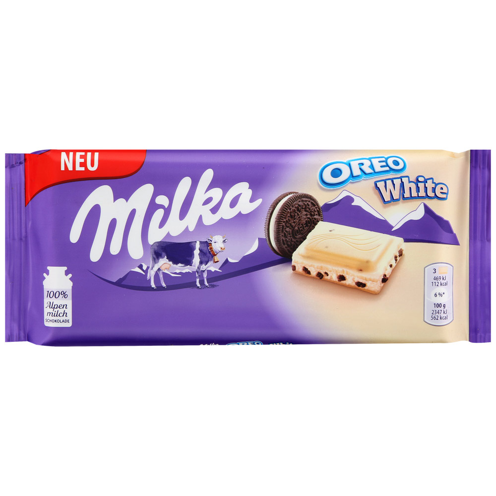 Шоколад Milka Oreo White 100гр