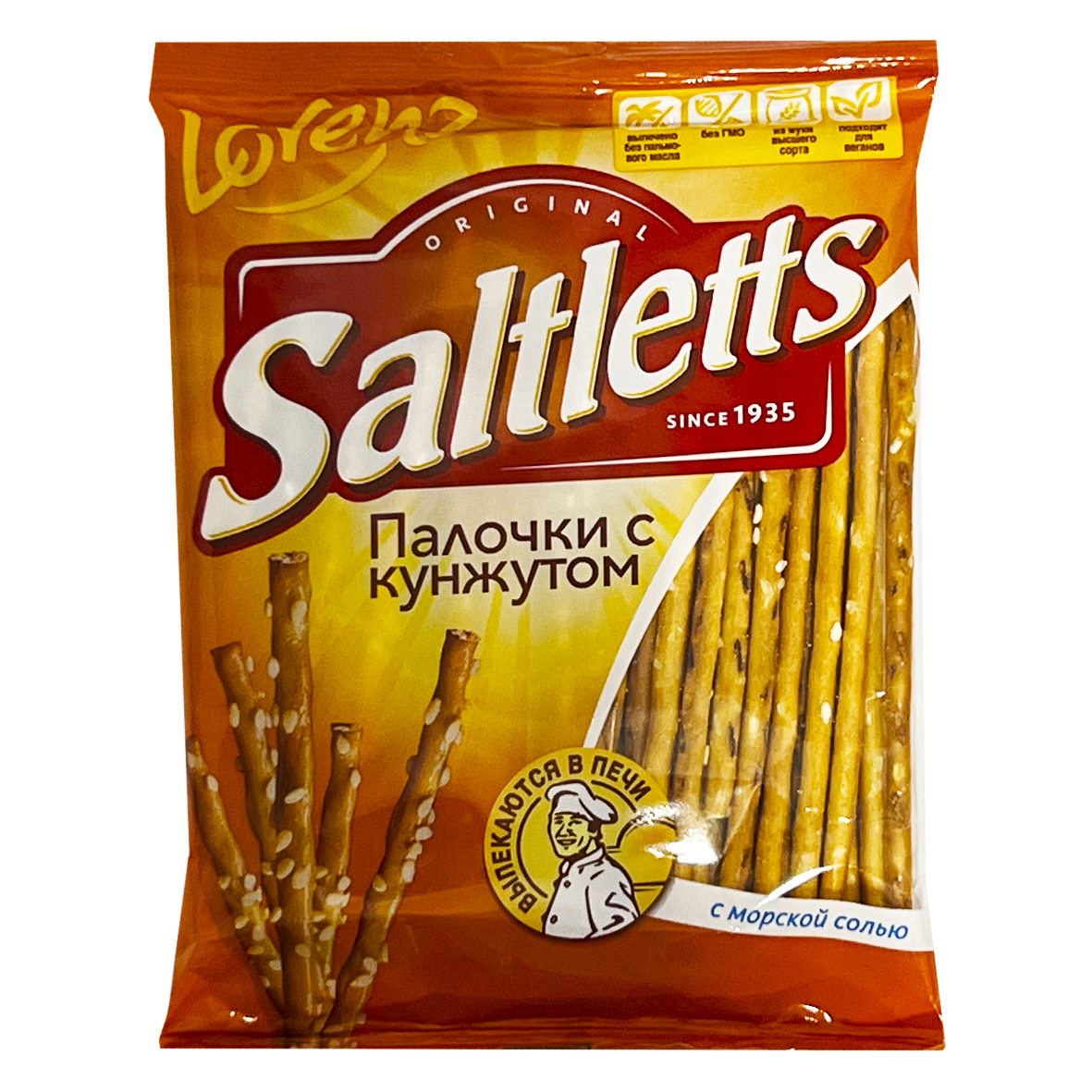 Палочки Lorenz Saltletts с кунжутом 60г