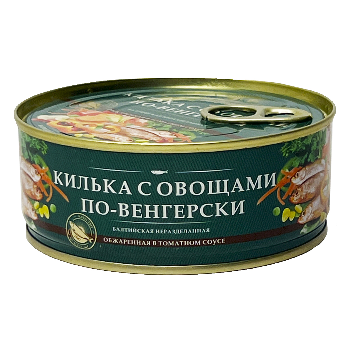 Килька За Родину Балтийская с овощами по-венгерски в томатном соусе 240г